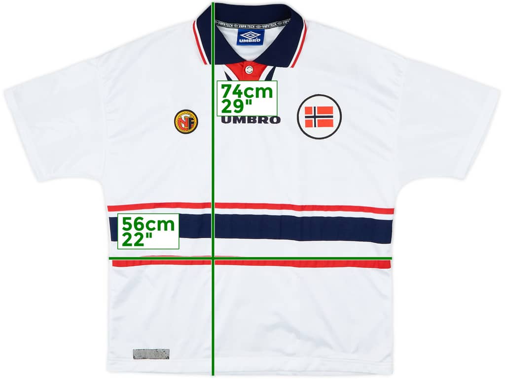 1998-00 Norway Away Shirt - 9/10 - (L)
