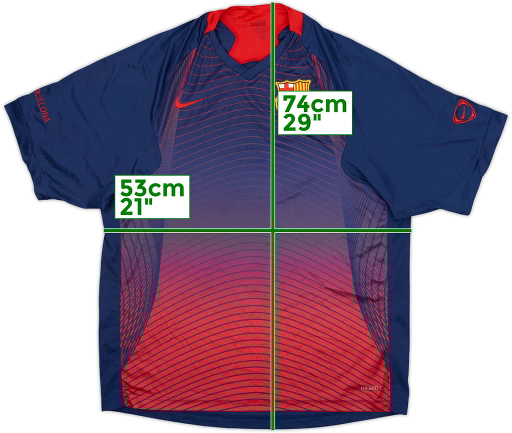 2006-07 Barcelona Nike Training Shirt - 8/10 - (L)