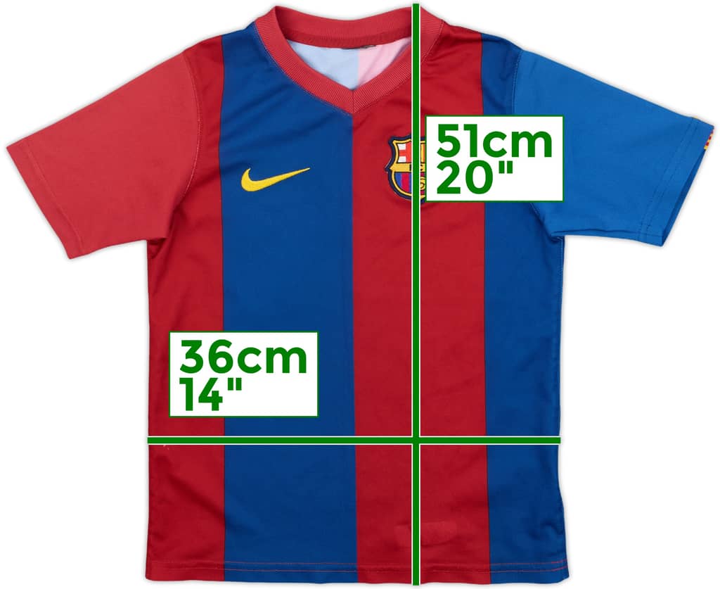 2006-07 Barcelona Basic Home Shirt - 8/10 - (6-7 Years)