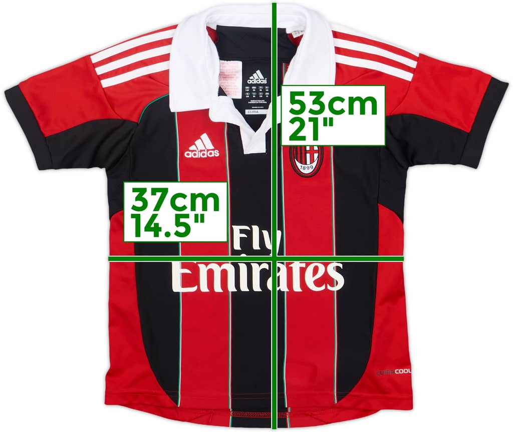 2012-13 AC Milan Home Shirt - 6/10 - (S.Boys)