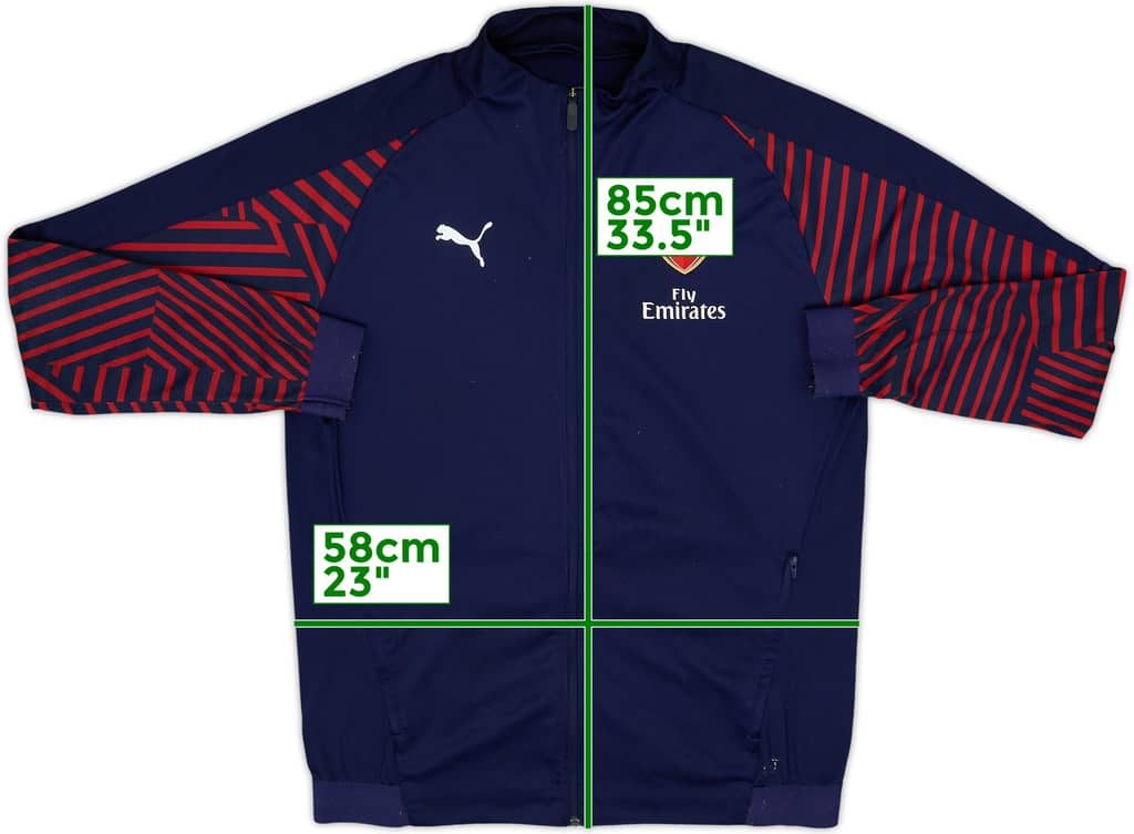 2017-18 Arsenal Puma Track Jacket - 6/10 - (XL)