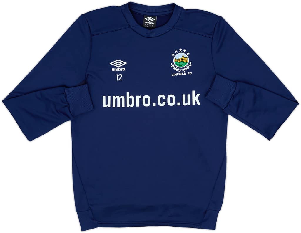 2019-20 Linfield Player Issue Umbro Sweat Top #12 - 8/10 - (M)