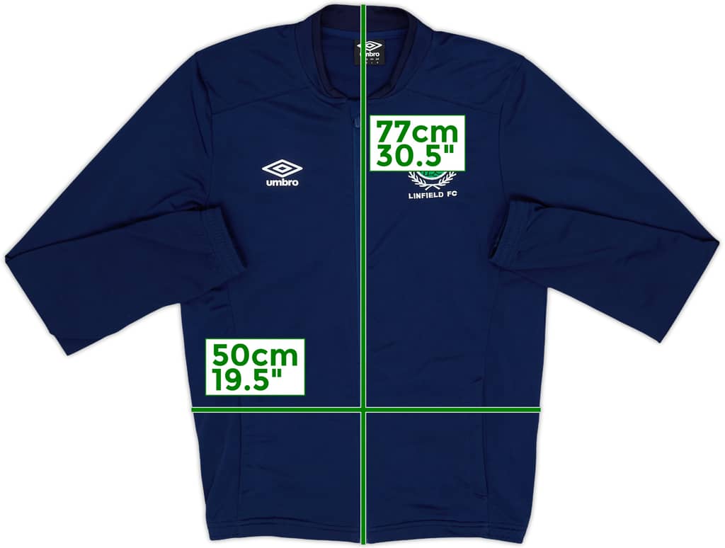 2019-20 Linfield Umbro Track Jacket - 8/10 - (M)