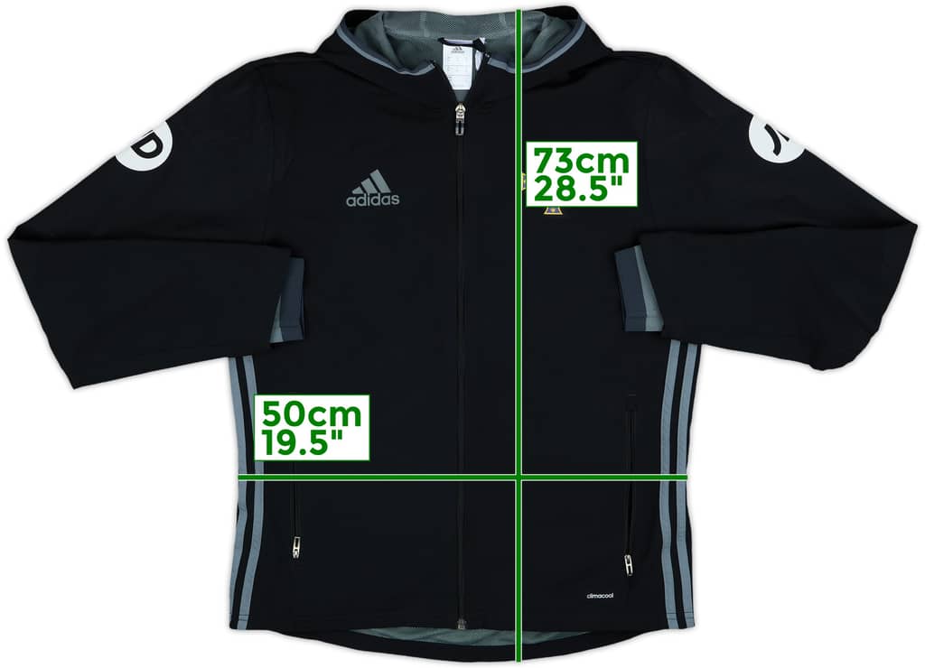 2016-17 Northern Ireland adidas Hooded Track Jacket - 8/10 - (M)