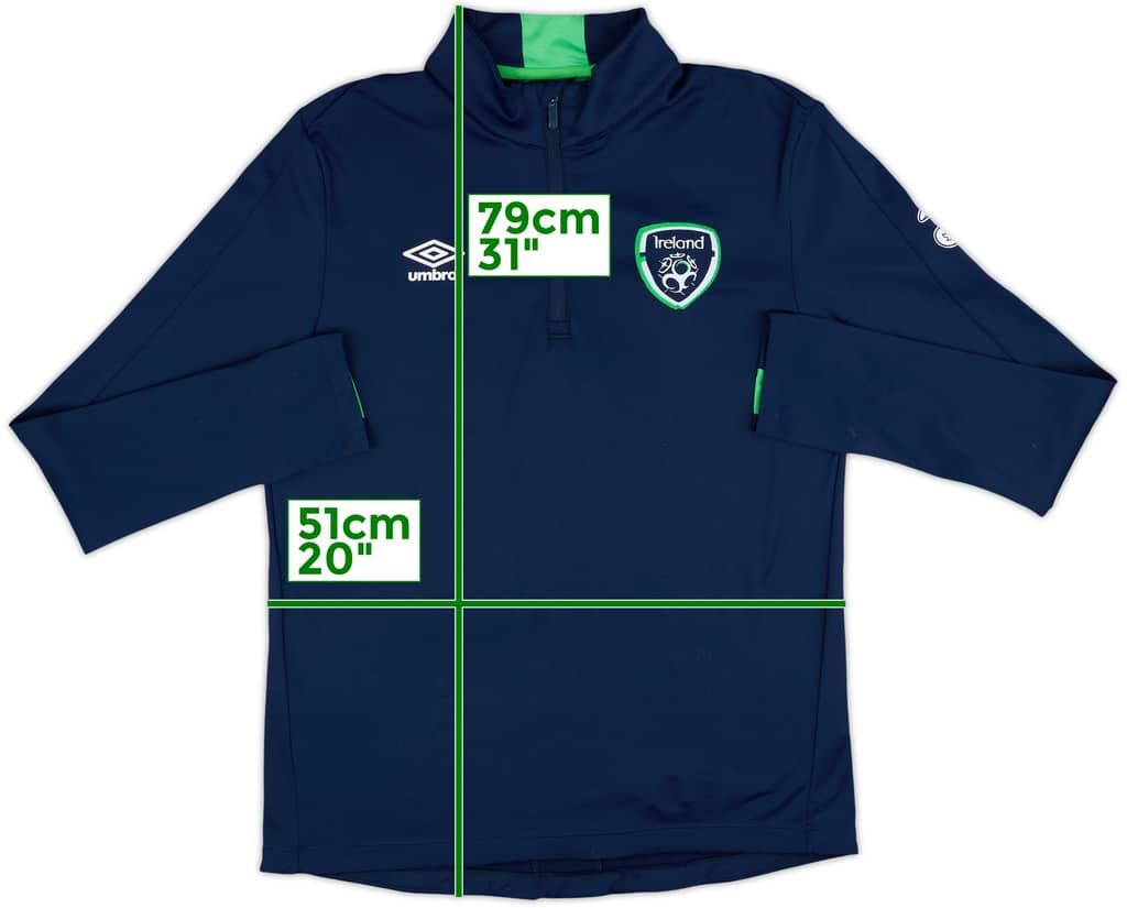 2016-17 Ireland Umbro 1/4 Zip Training Top - 7/10 - (L)