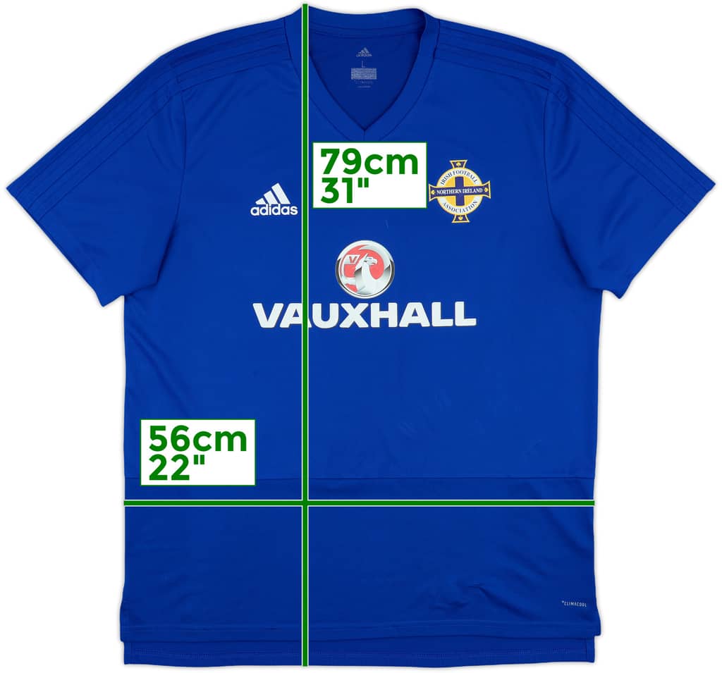 2017-18 Northern Ireland adidas Training Shirt - 7/10 - (L)