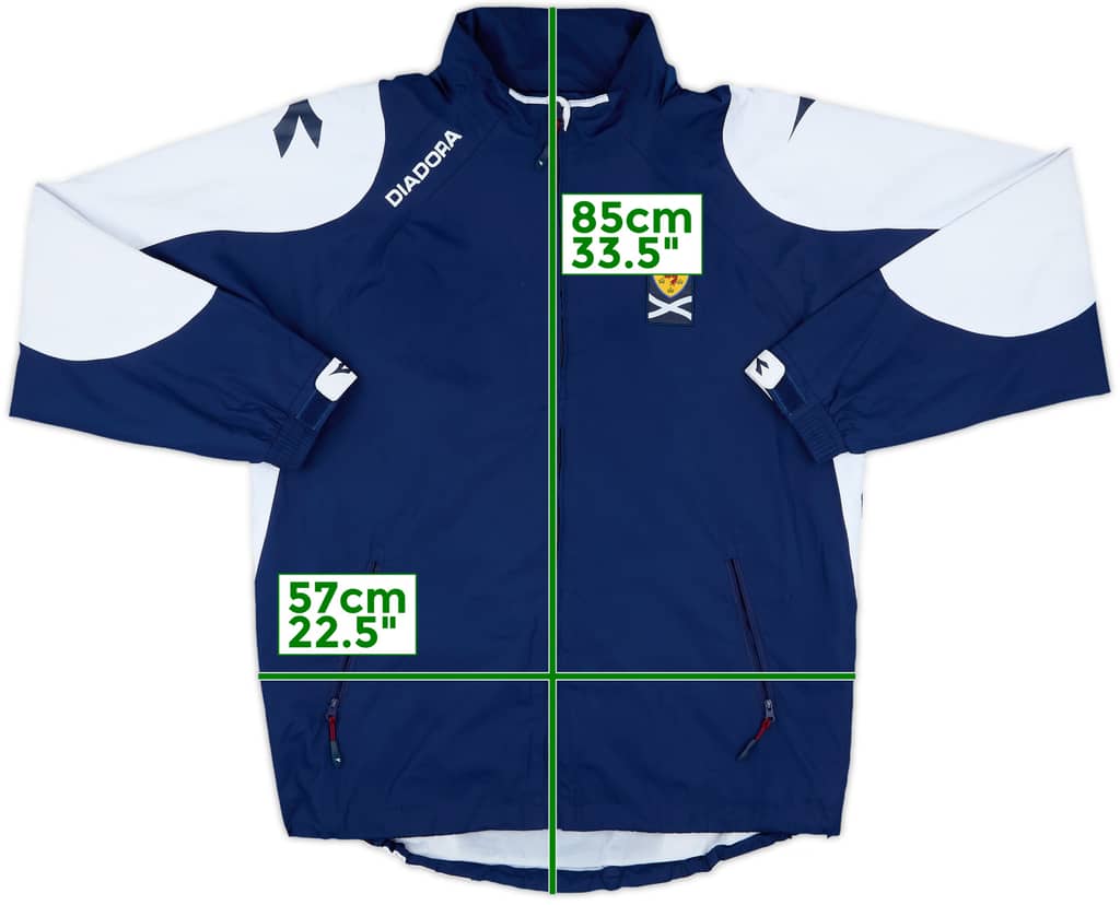 2006-07 Scotland Diadora Hooded Rain Jacket - 8/10 - (M)