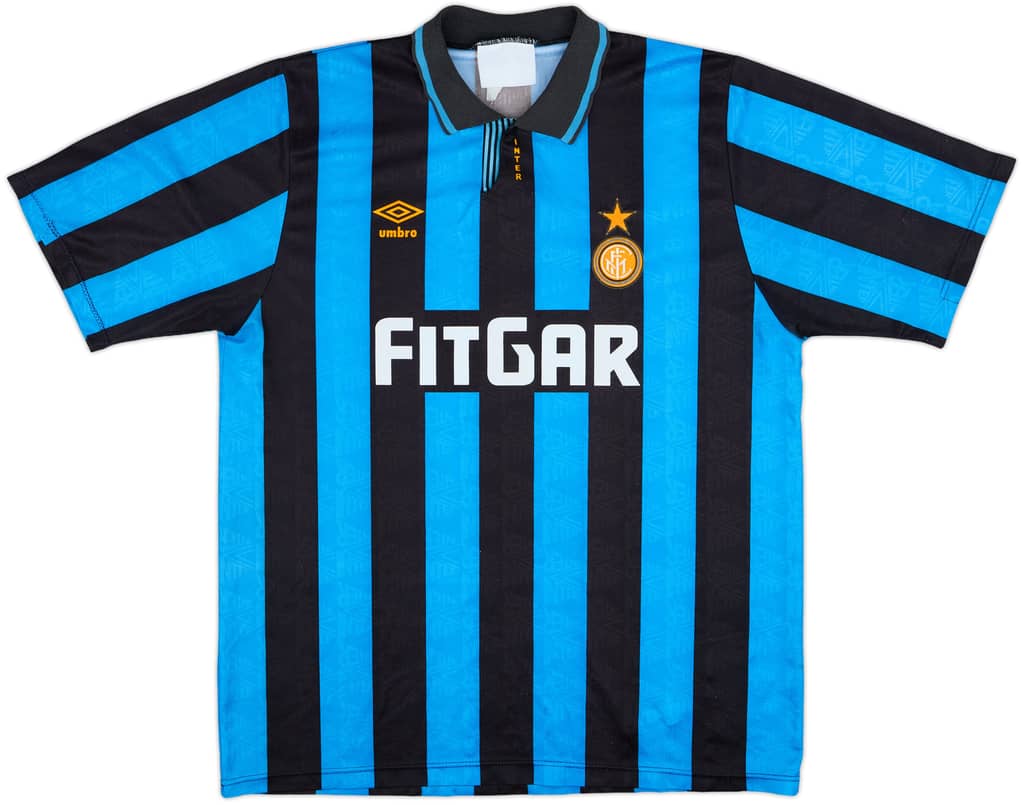 1991-92 Inter Milan Home Shirt - 6/10 - (XL)