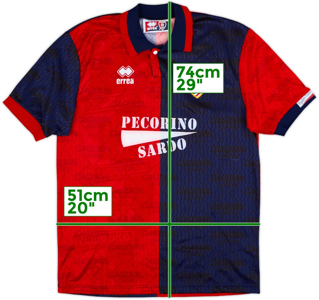 1993-94 Cagliari Home Shirt - 8/10 - (S)