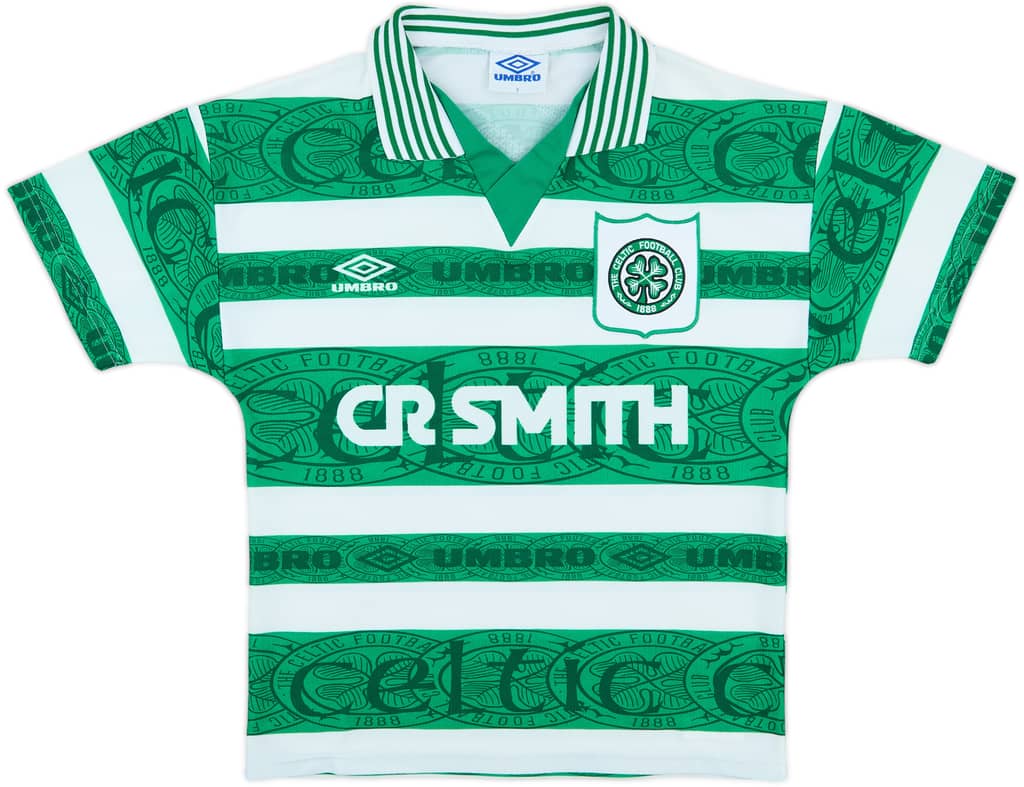 1995-97 Celtic Home Shirt - 9/10 - (Y)