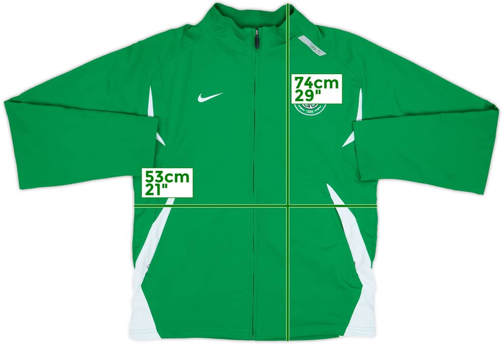2007-08 Celtic Nike Track Jacket - 8/10 - (M)