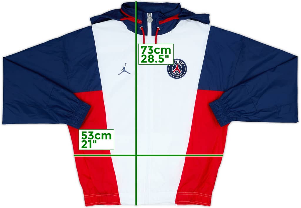 2021-22 Paris Saint-Germain Jordan Hooded Track Jacket - 9/10 - (XS)
