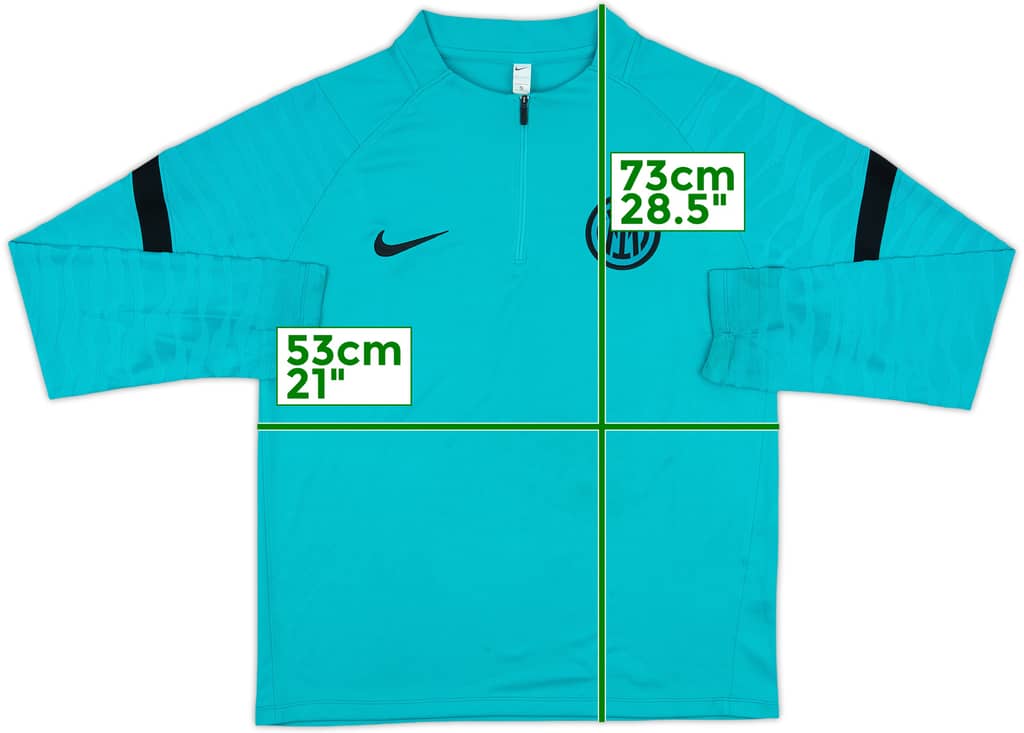 2018-19 Inter Milan Nike 1/4 Zip Training Top - 8/10 - (L)