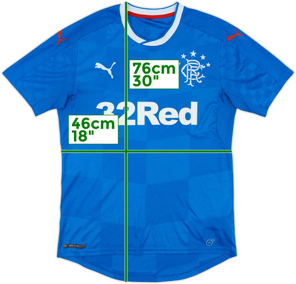2016-18 Rangers Home Shirt - 7/10 - (M)