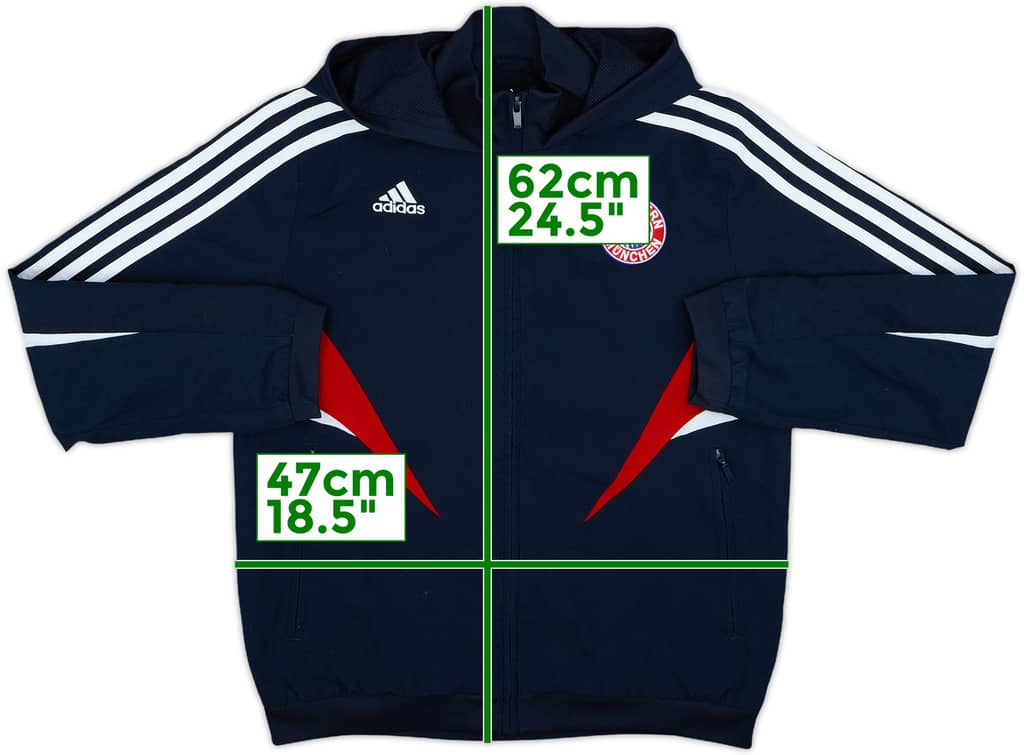 2008-09 Bayern Munich adidas Hooded Track Jacket - 8/10 - (M.Boys)
