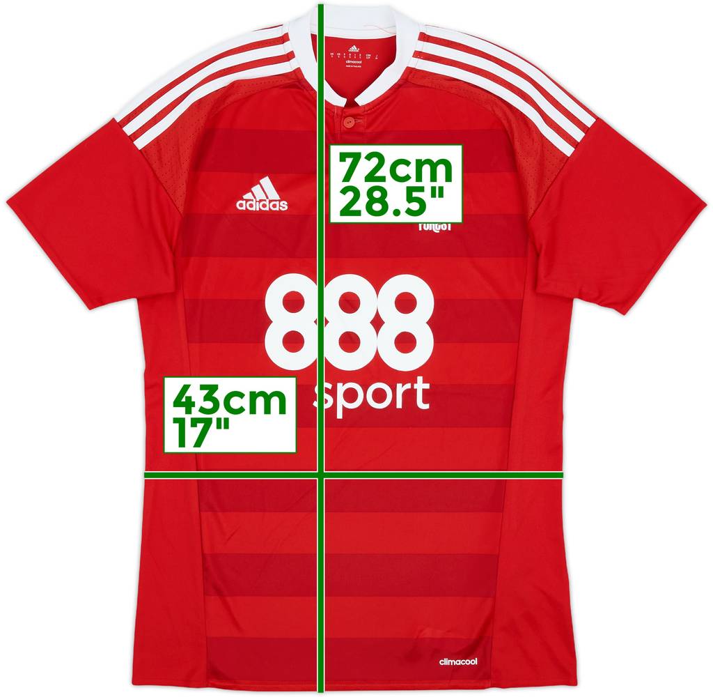 2016-17 Nottingham Forest Home Shirt - 8/10 - (S)