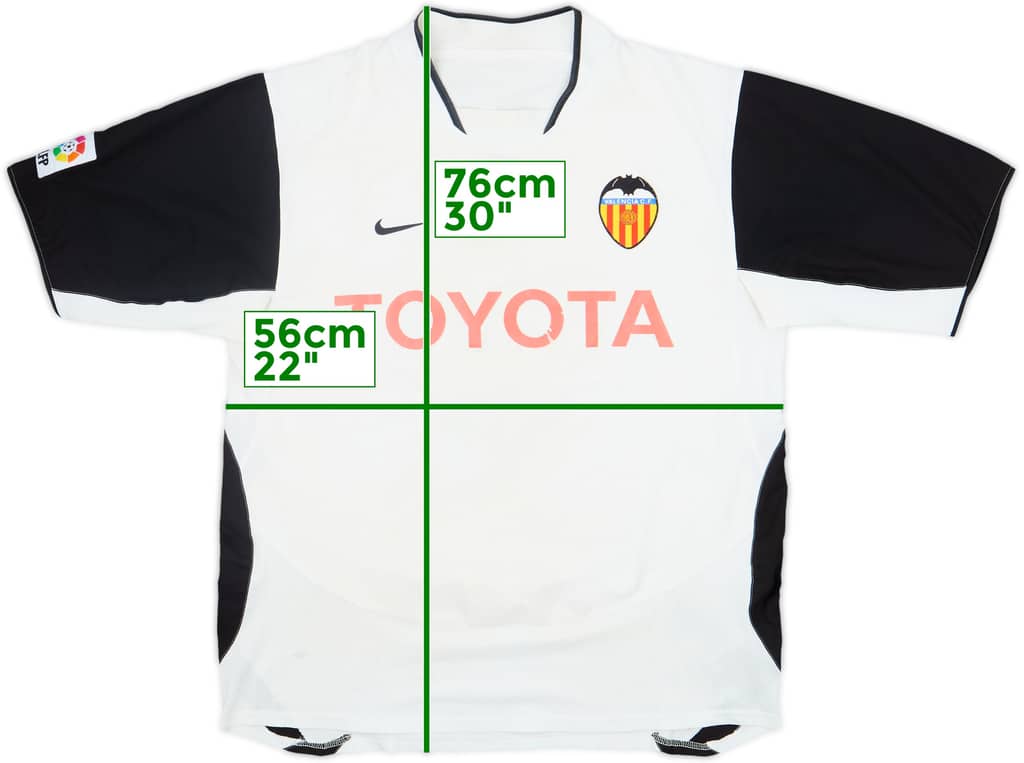 2003-04 Valencia Home Shirt - 5/10 - (L)