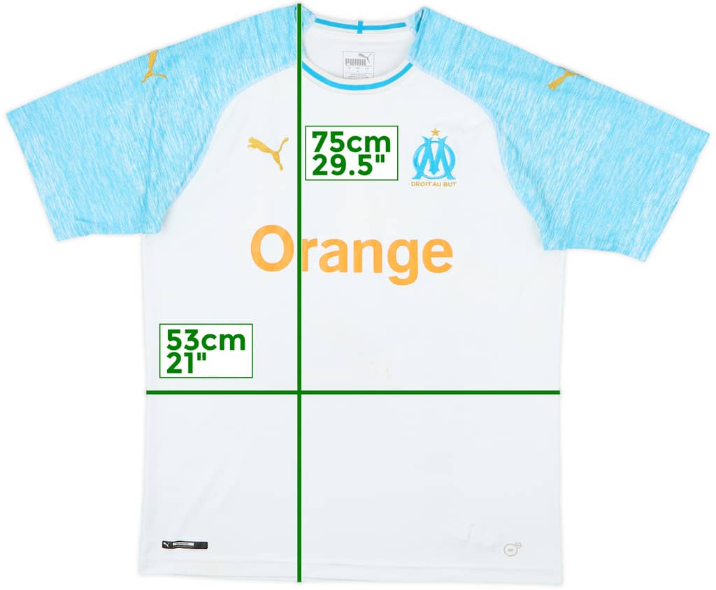 2018-19 Olympique Marseille Home Shirt - 5/10 - (L)