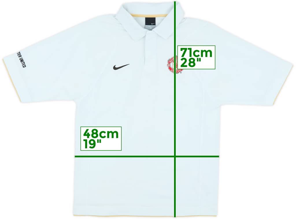 2006-07 Manchester United Nike Polo Shirt - 7/10 - (S)