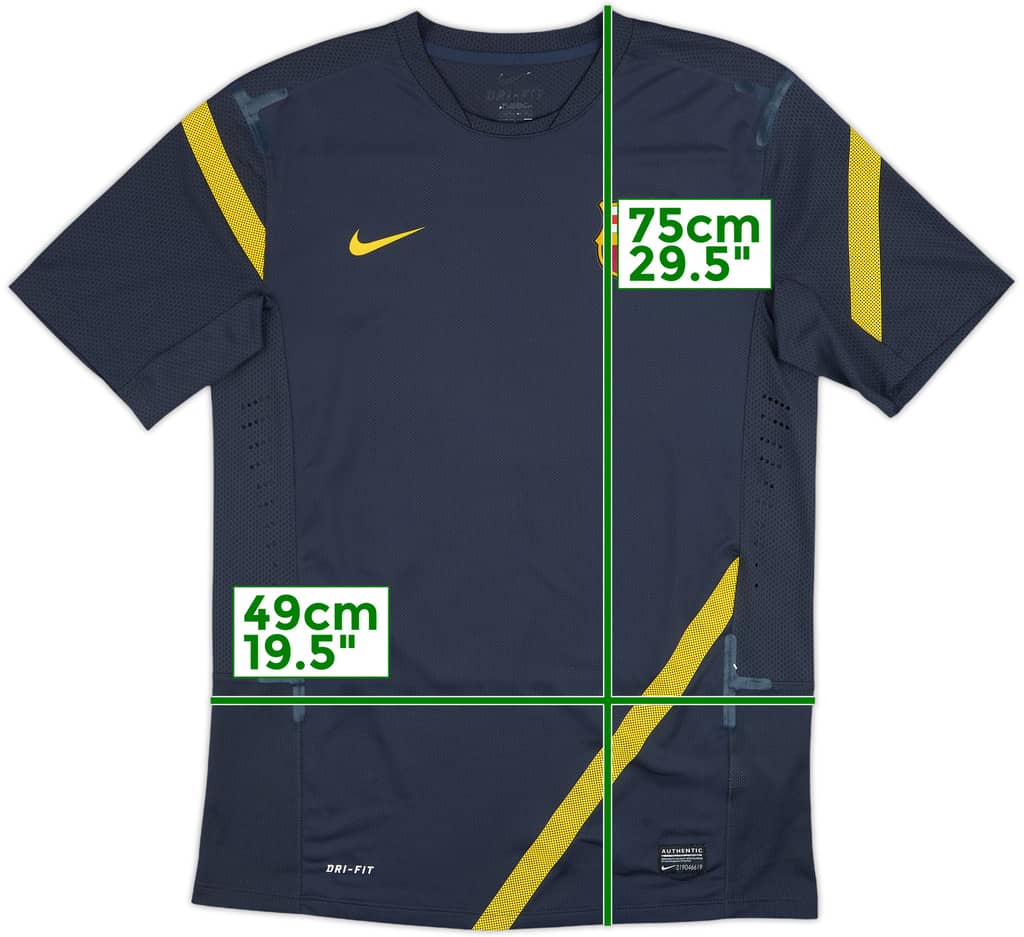 2011-12 Barcelona Authentic Nike Training Shirt - 8/10 - (M)