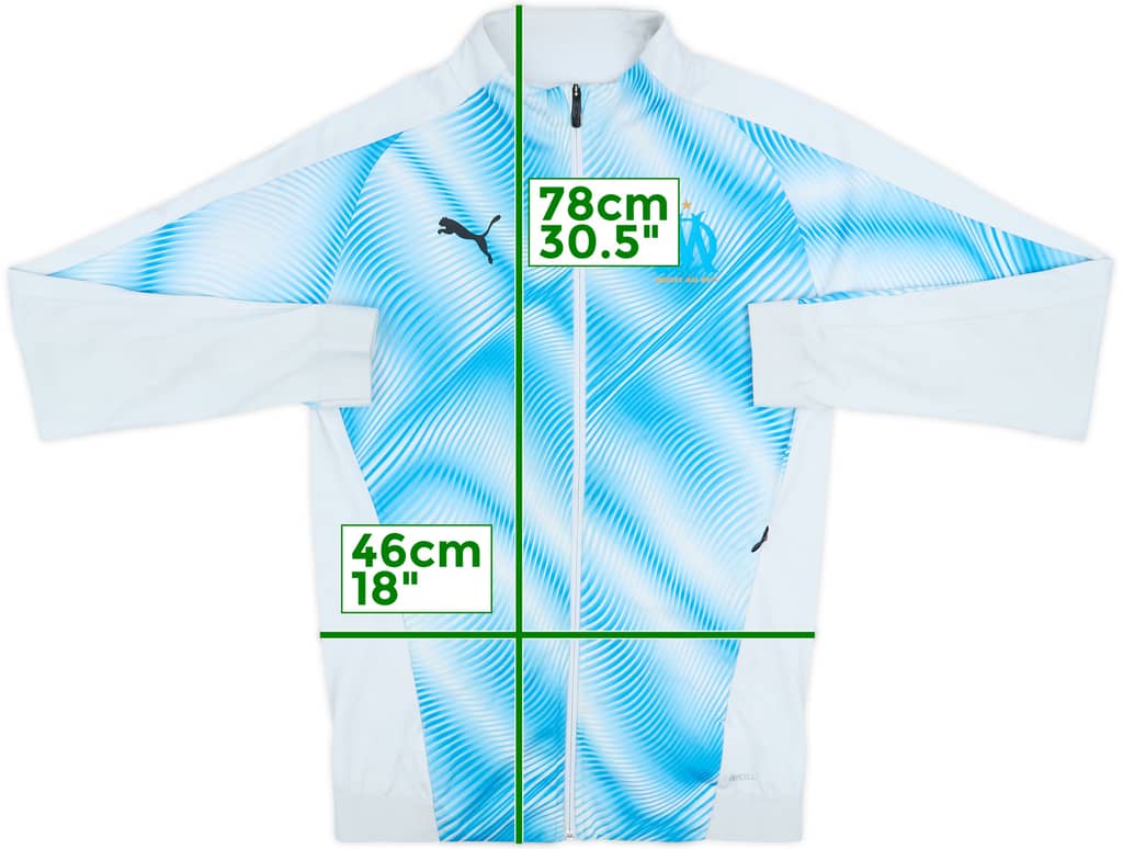 2018-19 Olympique Marseille Puma Track Jacket - 5/10 - (S)