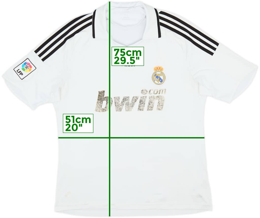 2008-09 Real Madrid Home Shirt - 4/10 - (L)