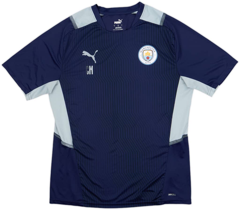 2021-22 Manchester City Staff Issue Puma Training Shirt 'CM' - 5/10 - (L)