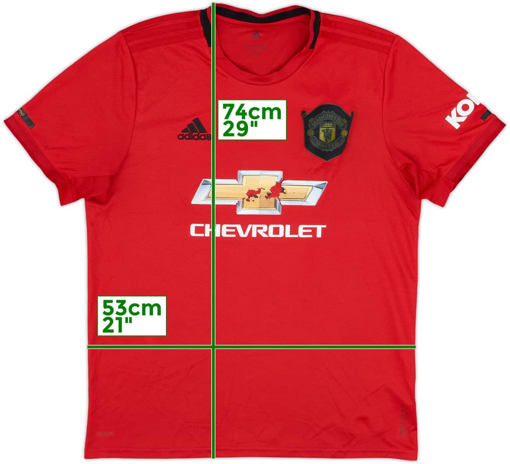 2019-20 Manchester United Home Shirt - 4/10 - (L)