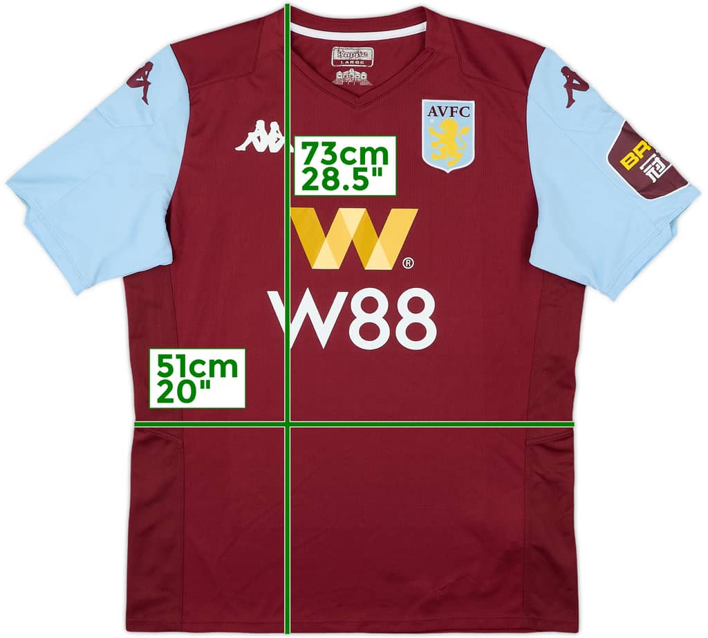 2019-20 Aston Villa Home Shirt - 7/10 - (L)