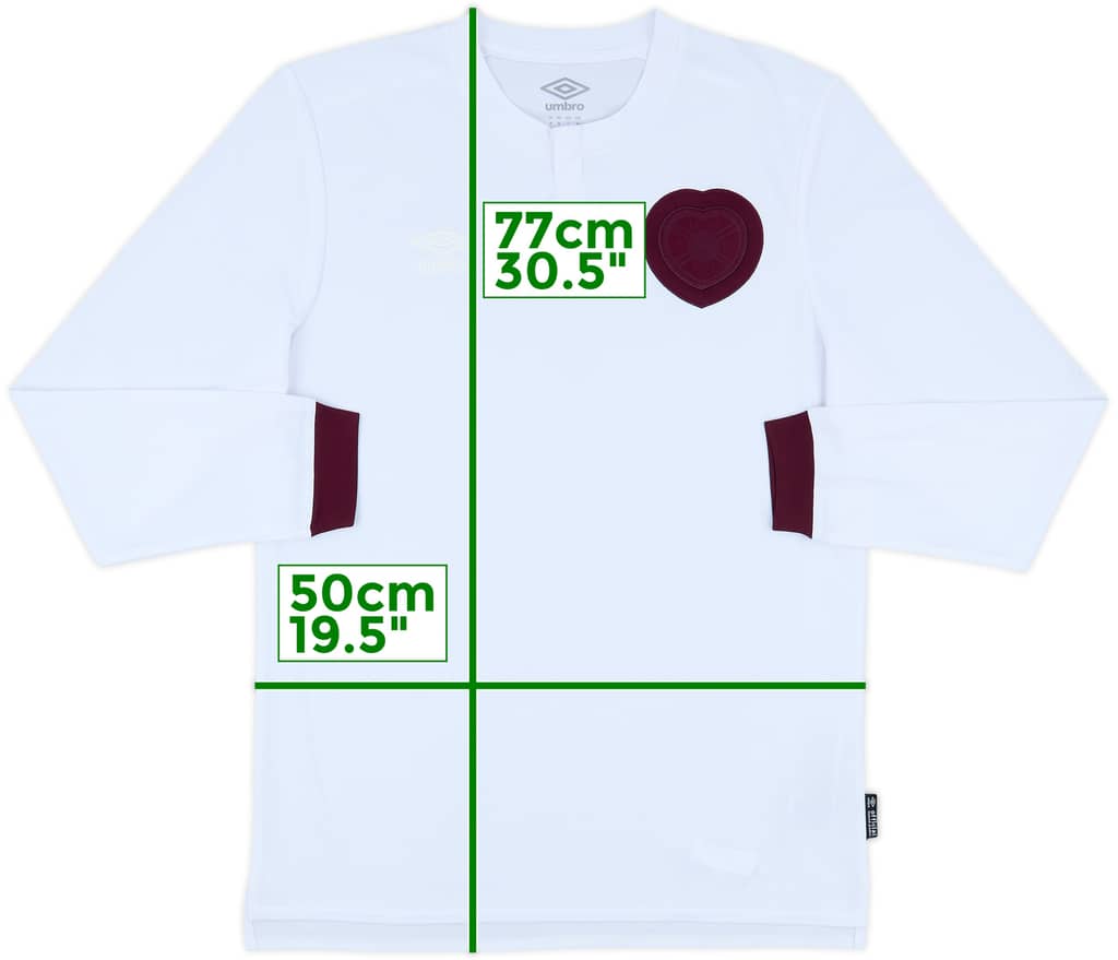 2023-24 Hearts Third L/S Shirt - 8/10 - (M)