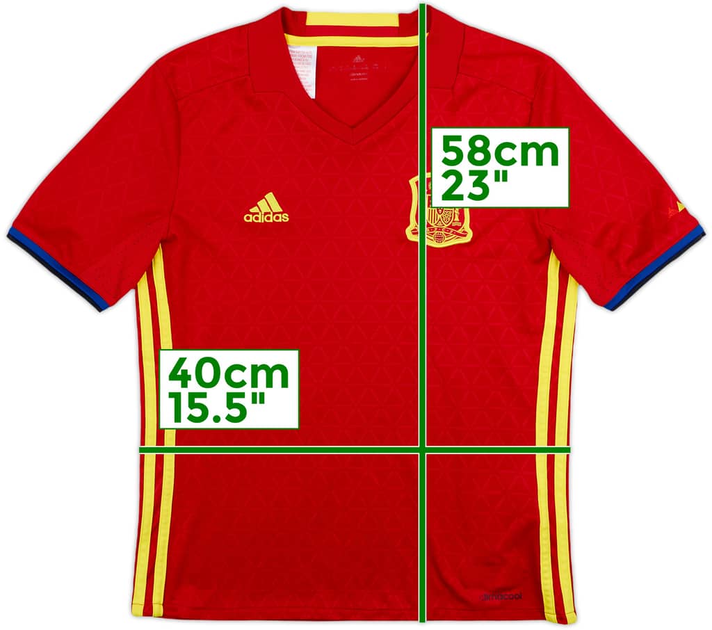 2016-17 Spain Home Shirt - 8/10 - (M.Boys)