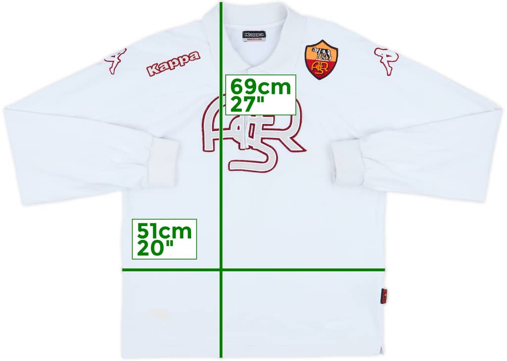 2009-10 Roma Kappa Polo L/S Shirt - 6/10 - (M)
