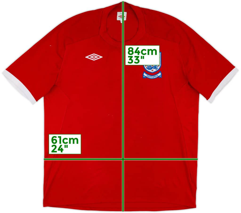 2010-11 England 'South Africa' Away Shirt - 6/10 - (XXL)