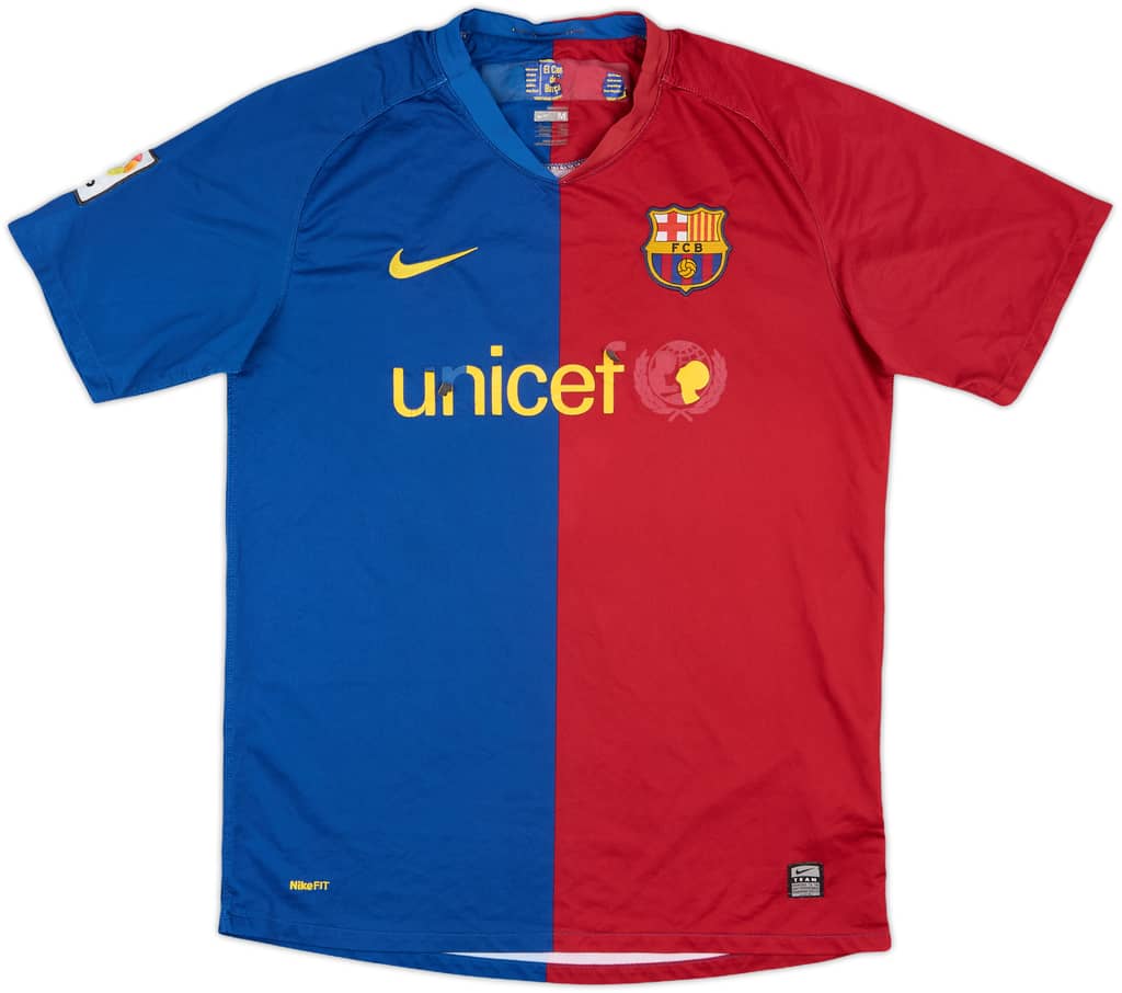 2008-09 Barcelona Home Shirt - 4/10 - (M)