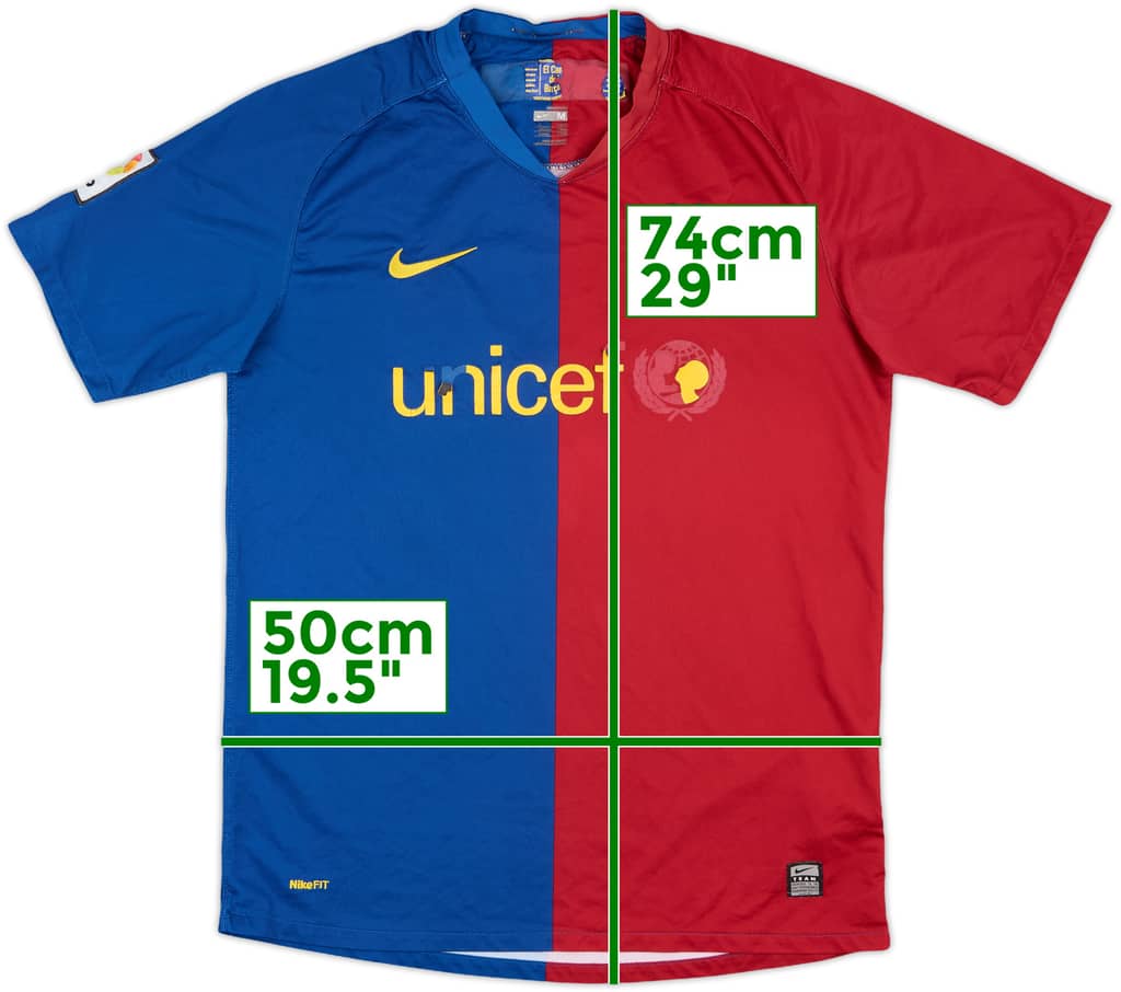 2008-09 Barcelona Home Shirt - 4/10 - (M)