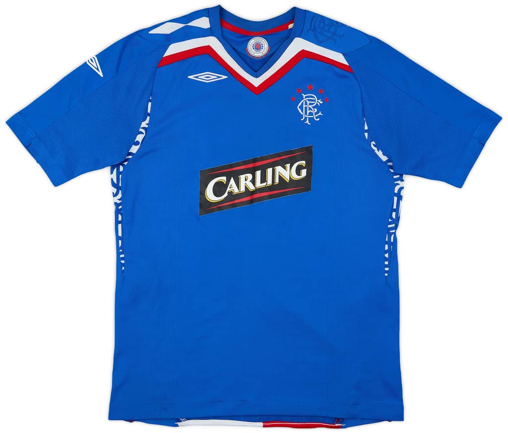2007-08 Rangers Home Shirt - 6/10 - (XL.Boys)