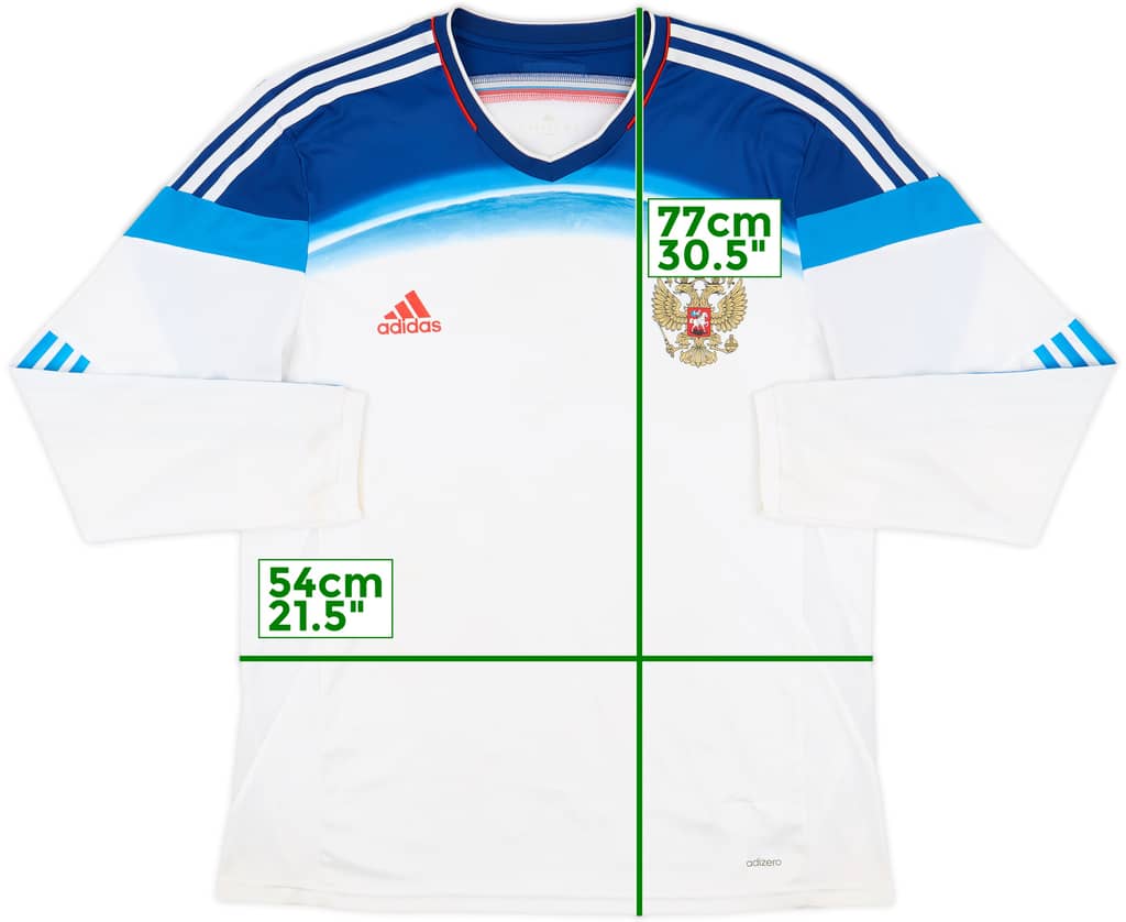 2014 Russia Player Issue Away L/S Shirt - 7/10 - (XL)