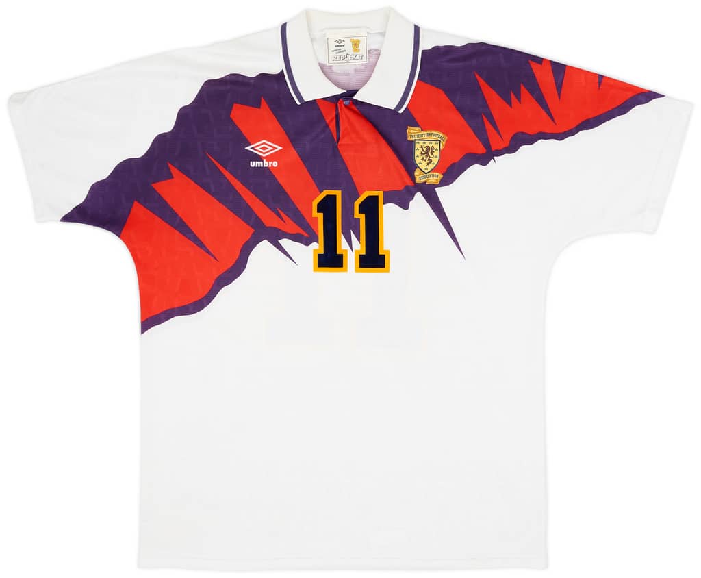 1991-93 Scotland Away Shirt McAllister #11 - 9/10 - (L)