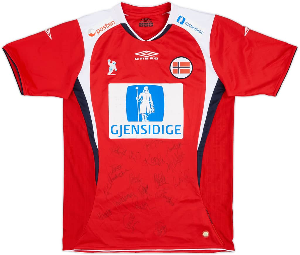 2000s Norway Handball Signed Home Shirt - 6/10 - (S)