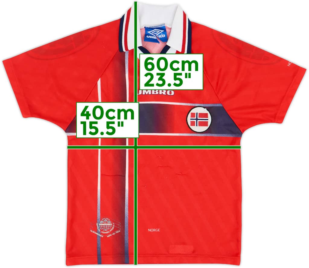 1997-98 Norway Home Shirt - 6/10 - (S.Boys)