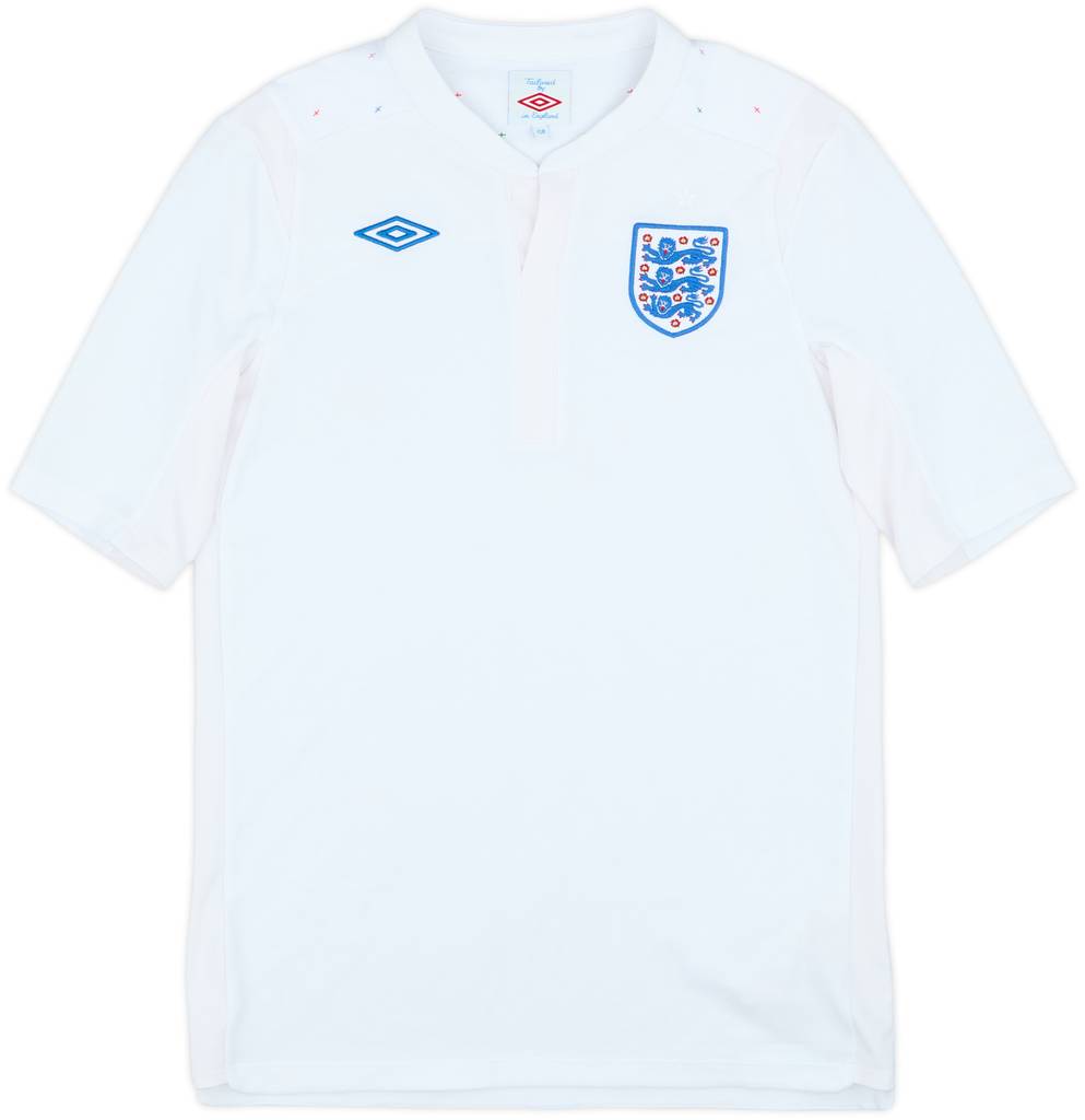 2010-11 England Home Shirt - 8/10 - (XL.Boys)