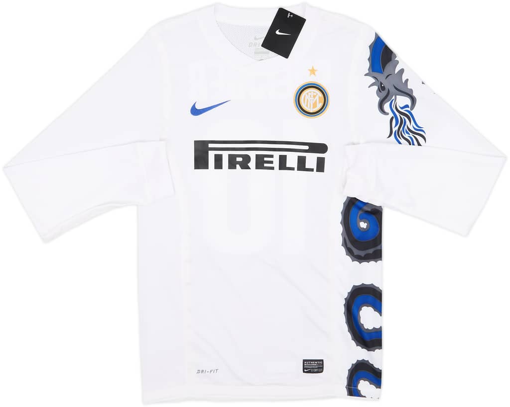 2010-11 Inter Milan Player Issue Away L/S Shirt Sneijder #10 (S)