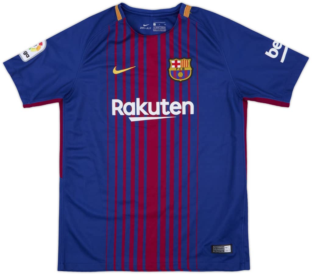 2017-18 Barcelona Home Shirt - 10/10 - (L.Boys)