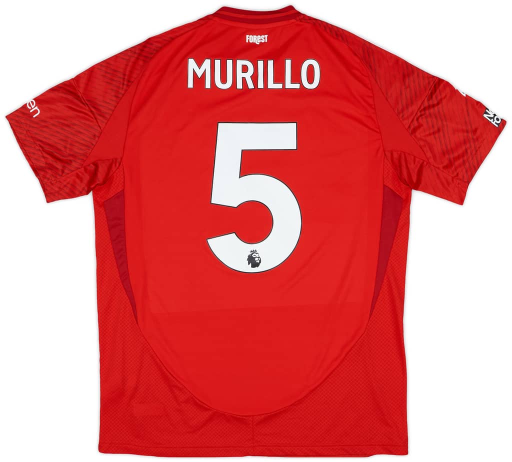 2024-25 Nottingham Forest Match Issue Home Shirt Murillo #5