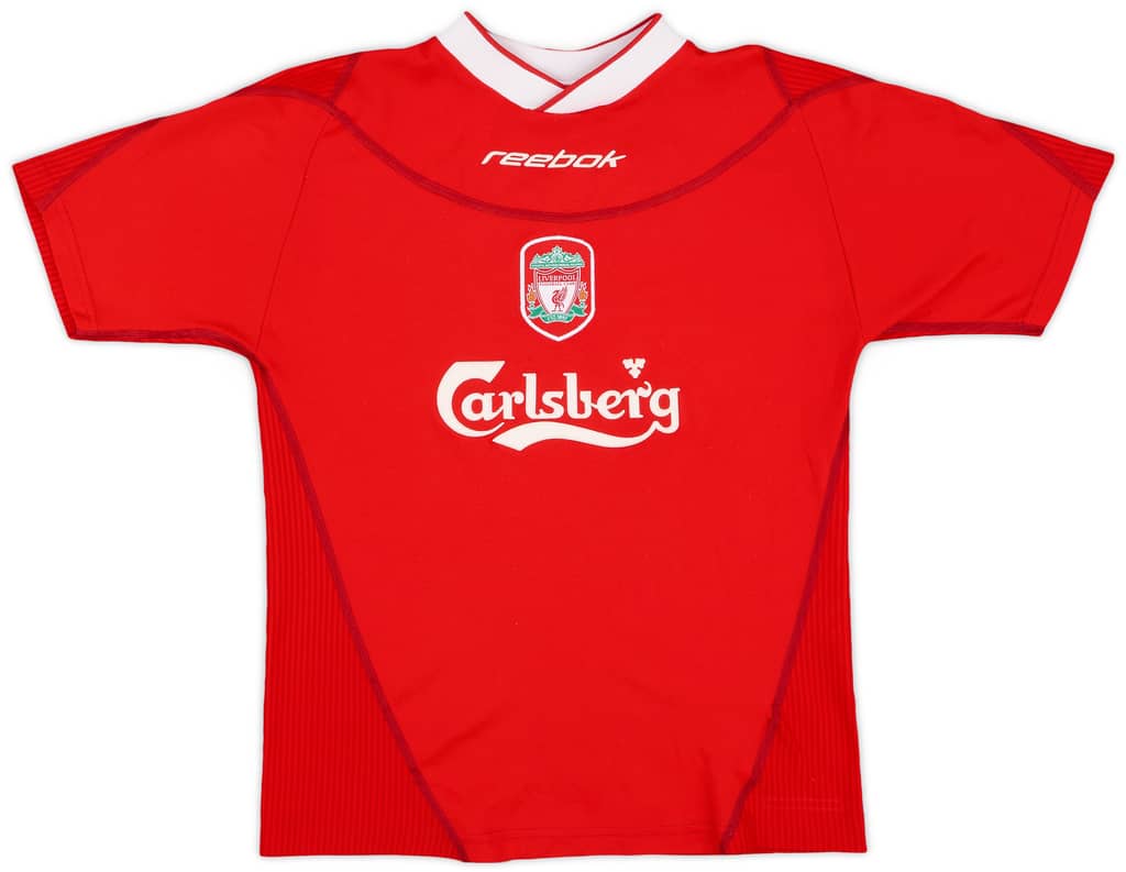 2002-04 Liverpool Home Shirt - 8/10 - (L.Boys)