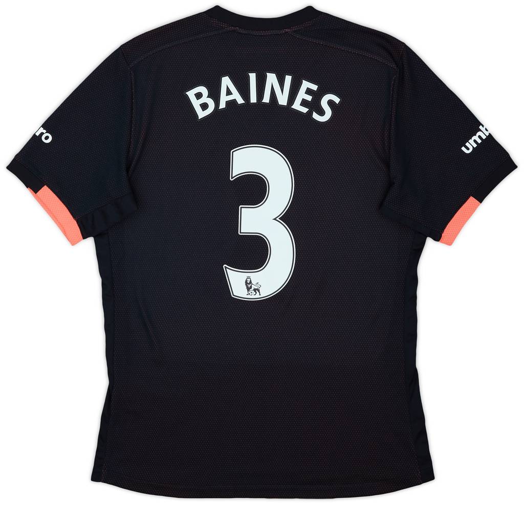 2016-17 Everton Away Shirt Baines #3 - 10/10 - (S)