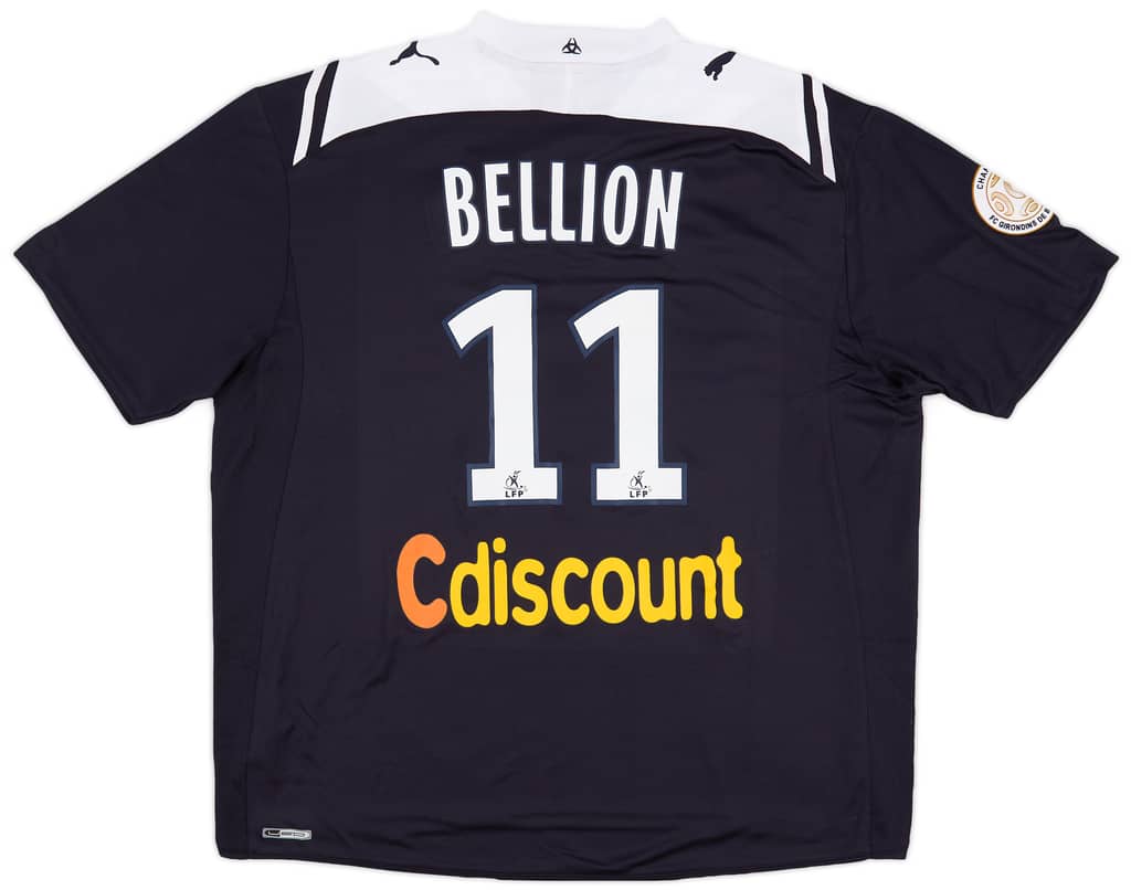 2009-10 Bordeaux Match Issue Home Shirt Bellion #11