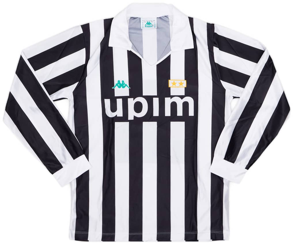 1989-90 Juventus Basic Home Shirt - 8/10 - (L)