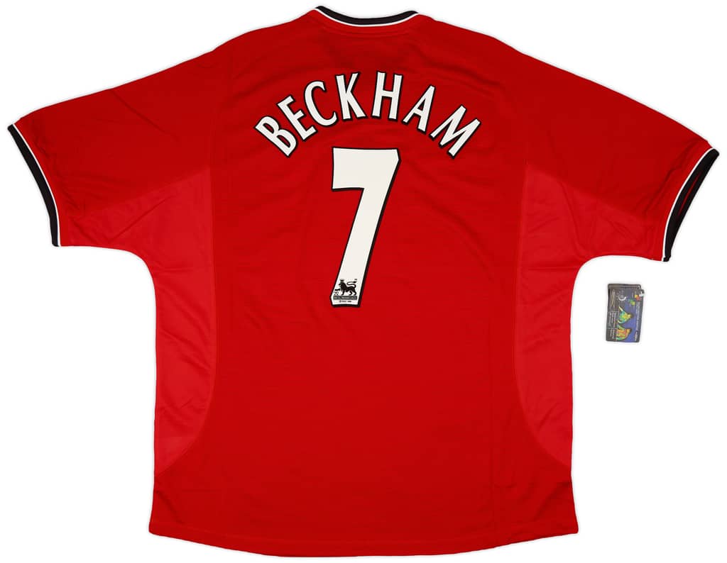 2000-02 Manchester United Home Shirt Beckham #7 (XXL)