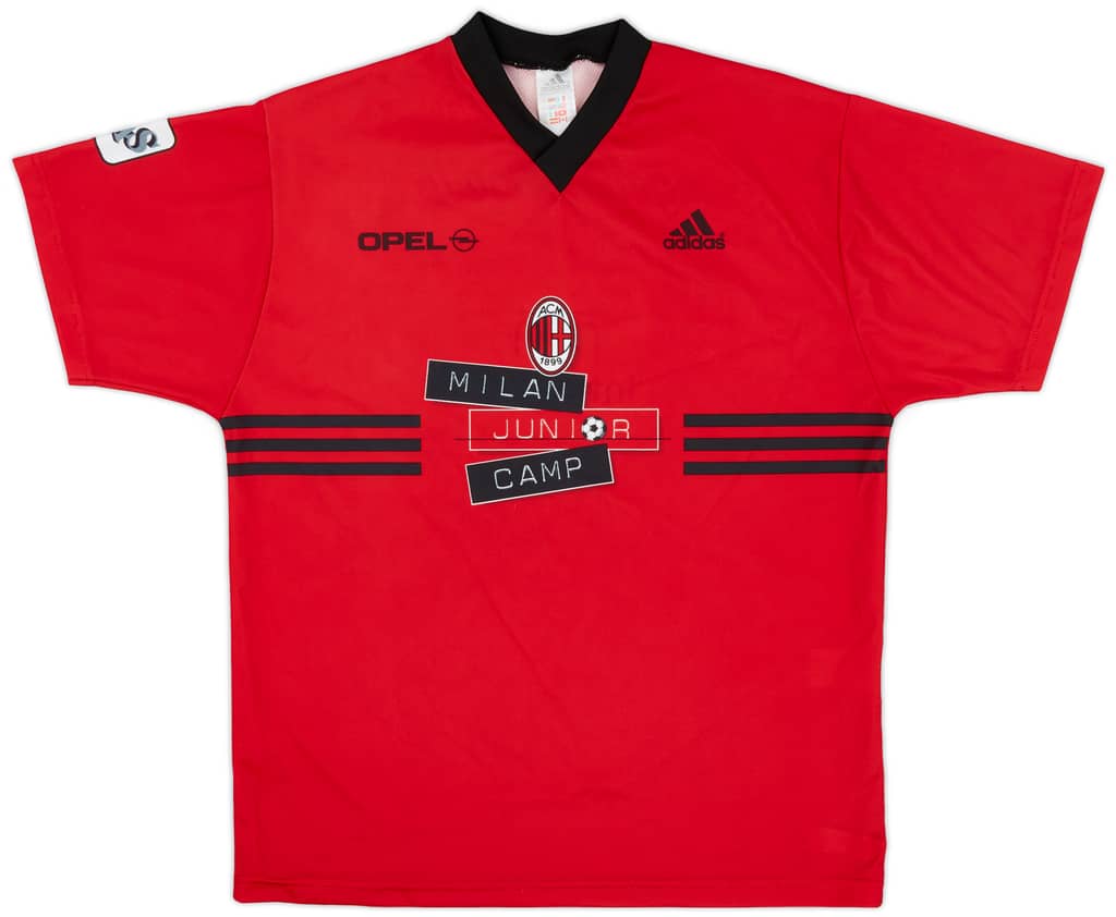 1999-00 AC Milan adidas 'Milan Junior Camp' Training Shirt - 9/10 - (XL.Boys)